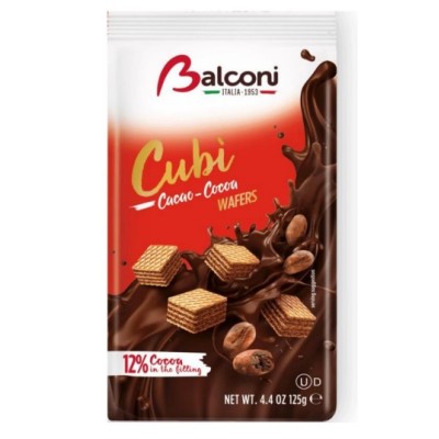 EURO BAL WAFER CUBI CACAO 125g