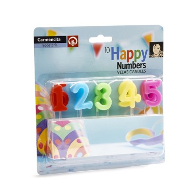 CAR VELAS HAPPY NUMBRER 10u