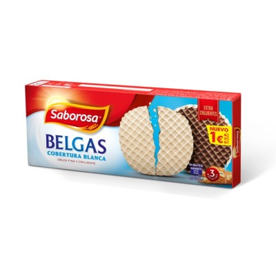 EURO SAB OBLEA BELGA CHOCOLATE BLANCO 99g