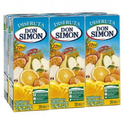 SIMON DISFRUTA MULTIFRUTAS 6X200ml