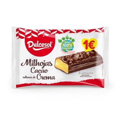 EURO DUL MILHOJAS CHOCO 3u 135g