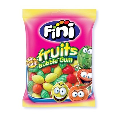 FINI FRUITS BUBBLE GUM 90g(chicle macedonia)