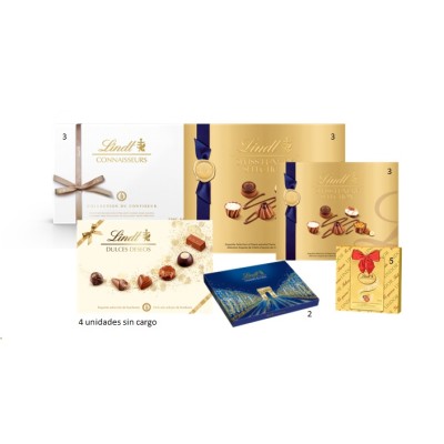 LINDT LOTE PASTELERIA 16+4 sin cargo