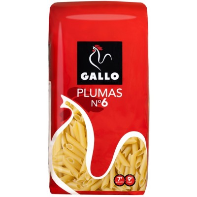 PASTA GALLO MACARRON PLUMA 6 250 G