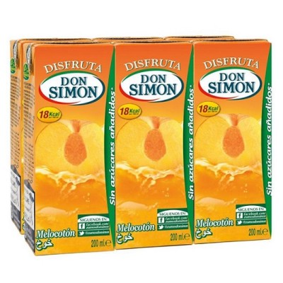 SIMON DISFRUTA MELOCOTON 6X200ml