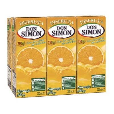 SIMON DISFRUTA NARANJA 6x200ml