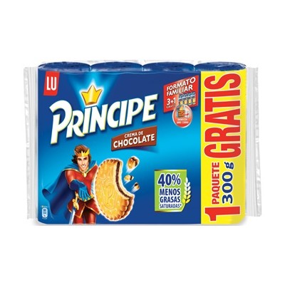 GALLETAS RELL CHOCO PRINCIPE 300g 3+1 GRATIS