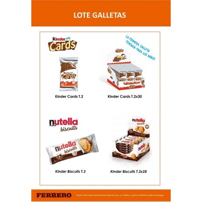 LOTE GALLETAS FERRERO 58u